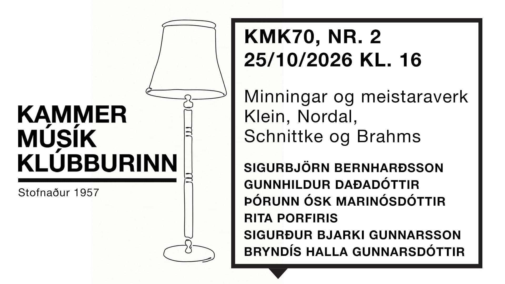 KMK70, NR. 2: Minningar og meistaraverk