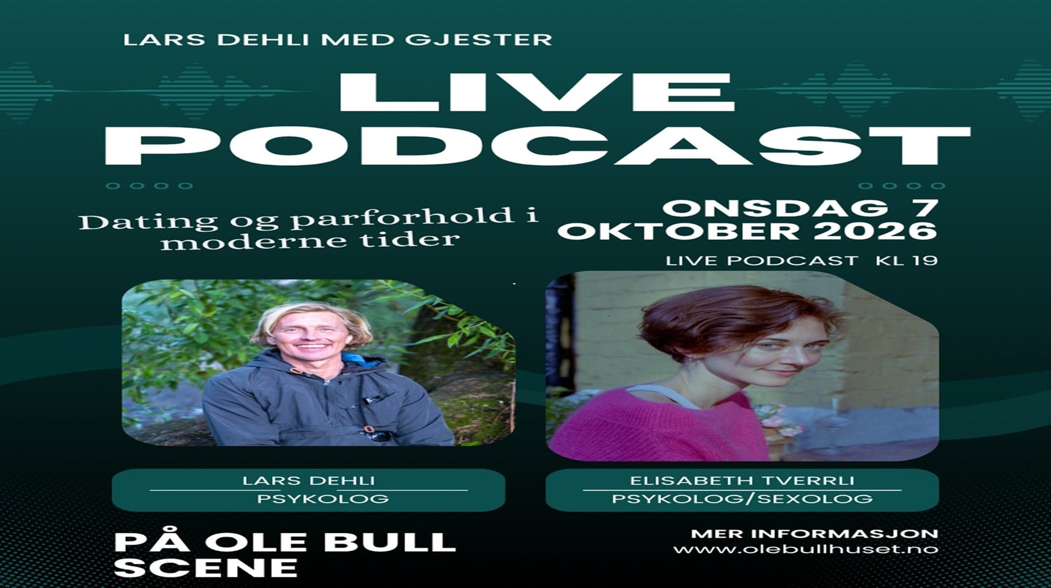 Live podcast med Lars Dehli med gjester